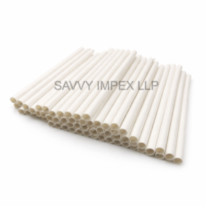 10MM White Paper Straw