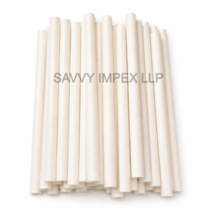 12MM White Paper Straw