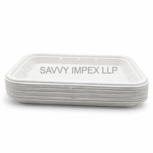 2D TRAY SUGAR BAGASSE SNACK TRAY 