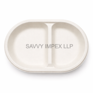 2CP Round Sugar Bagasse Plate