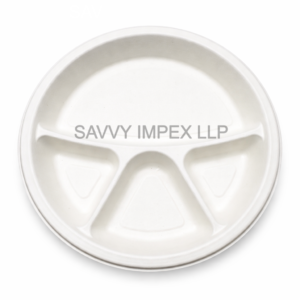 4CP 11inch Round Sugar Bagasse Plate