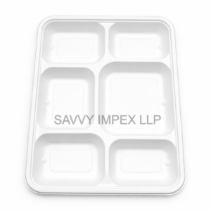 6CP Rectangular Sugar Bagasse Plate