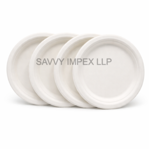 6inch round Sugar Bagasse Plate