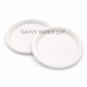 7inch round Sugar Bagasse Plate