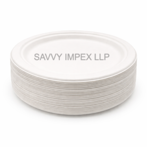 9inch round Sugar Bagasse Plate