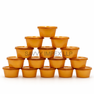 50ml Plastic Gold Round Container