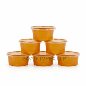 100ml Plastic Gold Round Container