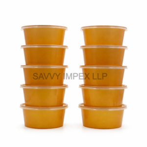 500gm Plastic Gold Round Container