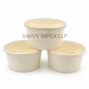 1000ML White Salad Box with PP Lid