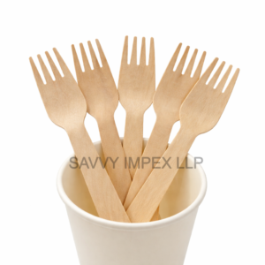 160MM Disposable Wooden Fork