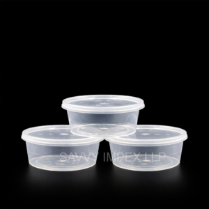 200ml Round Transparent Plastic container
