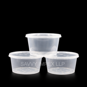 500gm Round Transparent Plastic container