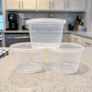 500ml Round Transparent Plastic container