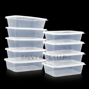 750ml Square Transparent Plastic container